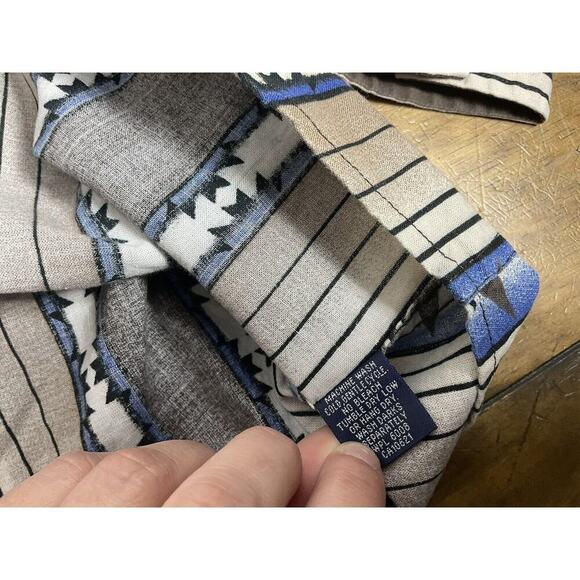 Panhandle Slim Western Shirt Long Sleeve Men’s XL Aztec Cowboy Pearl Snap - Picture 9 of 10